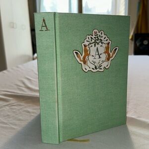 Anthro Happy Menocal Hardcover monogram “A” journal